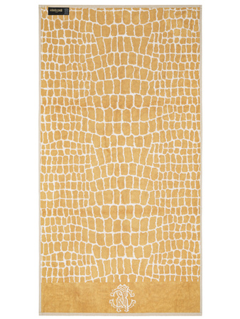 Ręcznik Roberto Cavalli Home Crocco Gold 001 Gold