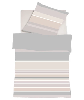 Fleuresse pościel satyna szwajcarska Black Premium 534400-7 Gray Beige