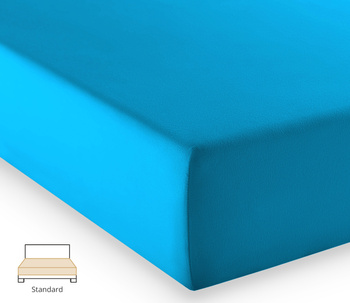Prześcieradło jersey Fleuresse Comfort 1117-6072 Morski Niebieski
