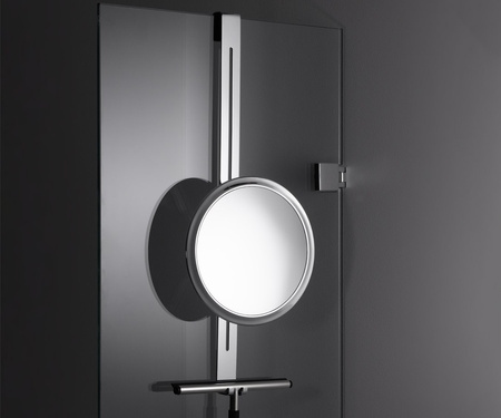 Lusterko kosmetyczne na kabinę prysznicową Decor Walther HANG UP 5X chrom