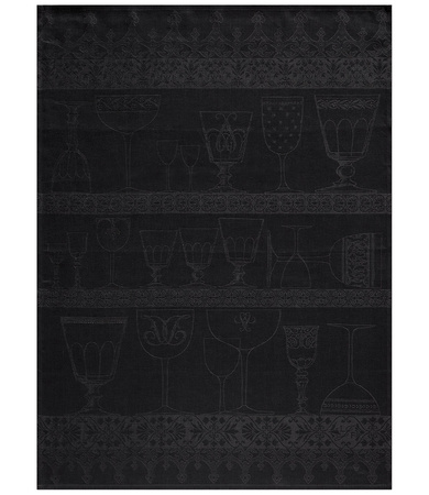 Ściereczka kuchenna lniana Le Jacquard Français Cristal Onyx