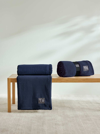 Koc s.Oliver Kuschelsoft 3638-660 150x200 granatowy