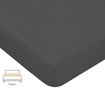 Prześcieradło na topper Formesse Bella Donna Jersey La Piccola 213 Antracyt