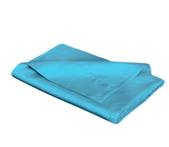 Prześcieradło satynowe bez gumki Fleuresse Colours 9100-6072 Morski Niebieski