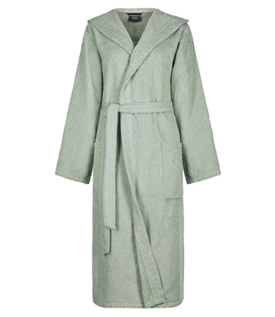 Szlafrok damski z kapturem Cawö 5223-450 Eukalyptus S-XL