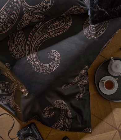 Pościel satyna bawełniana JOOP! Paisley 4120-09 Black