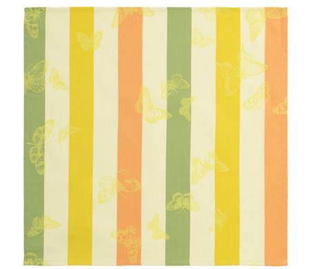Serwetki bawełniane Le Jacquard Français Bal Des Papillons Citrus 4 szt.