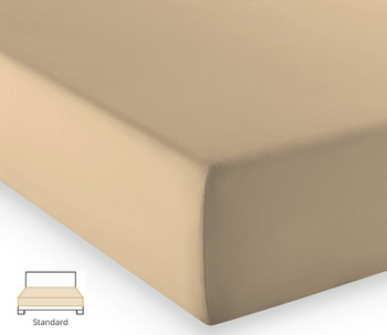 Prześcieradło jersey Fleuresse Comfort 1117-4033 Piaskowy