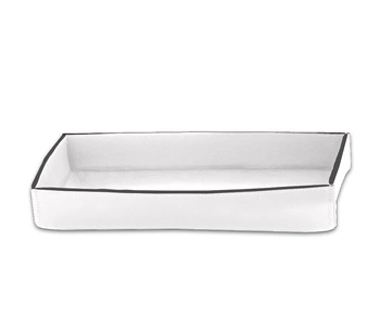 DECOR WALTHER NAPPA TAB L tacka skóra naturalna biały