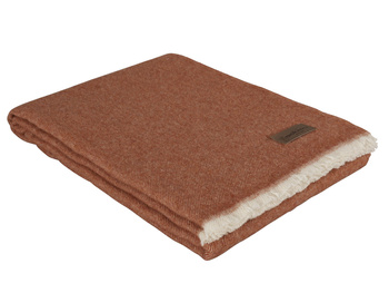 Koc wełniany Eskimo Switzerland Venezia H4363-750 130x180 Terracotta