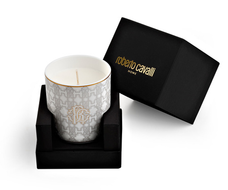 Świeca zapachowa Roberto Cavalli White Monogram 270 g