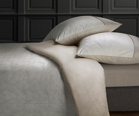 Pościel mako-adamaszek Fleuresse Black Premium 488296-7 Creme-Sand
