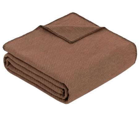 Koc bawełniany Ibena Charlotte 2650-350 140x200 brązowy