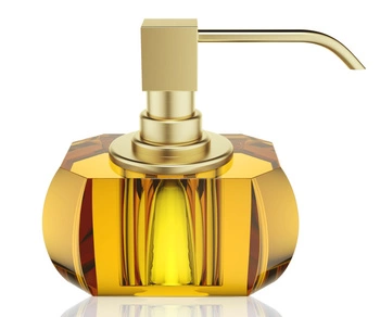 DECOR WALTHER KRISTALL KR SSP dozownik mydła bursztynowy / złoty mat