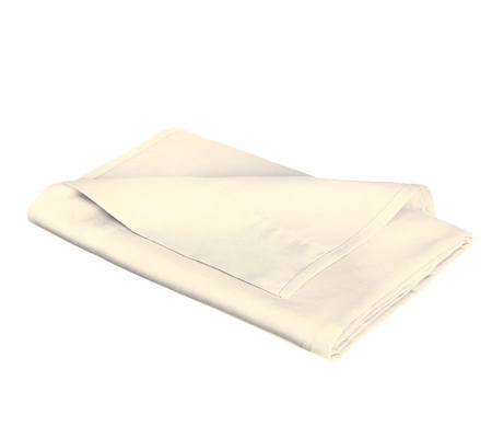 Prześcieradło satynowe bez gumki Fleuresse Colours 9100-2610 Creme