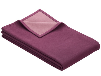 Koc bawełniany Ibena Stockholm 1990-500 140x200 fuksja