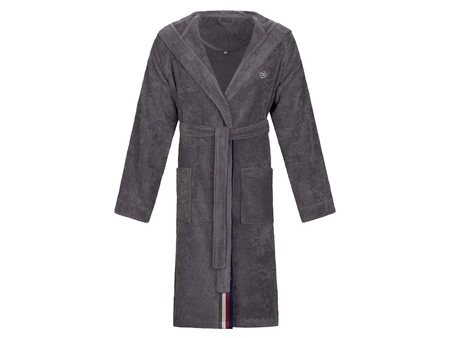 Szlafrok męski z kapturem bugatti Decimo 7660 grafit