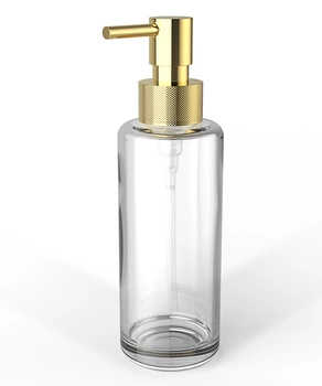 DECOR WALTHER TT PORTER dozownik mydła przezroczysty / złoty