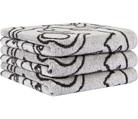 Ręcznik Cawö Cute Cats 6264-70 Platin / Basalt