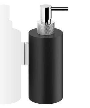 DECOR WALTHER CLUB WSP 3 dozownik mydła ścienny czarny mat / chrom