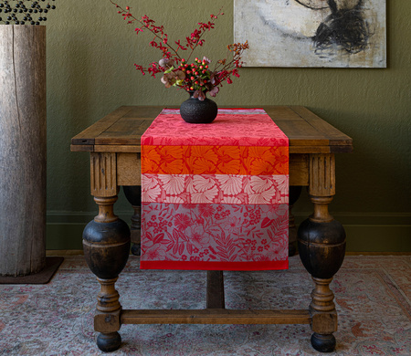 Bieżnik bawełniany Le Jacquard Français Cottage Fleury