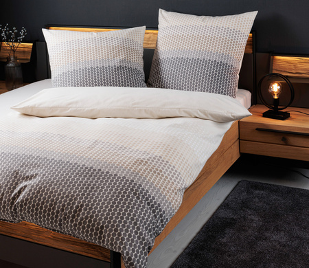 Pościel flanelowa Janine Davos 65171-08 Grau Beige