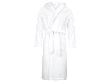 Möve szlafrok unisex z kapturem Superwuschel 001 snow