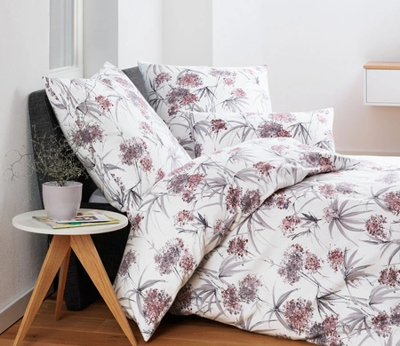 Pościel flanelowa Janine Chinchilla S 78066-05 Beere Silber