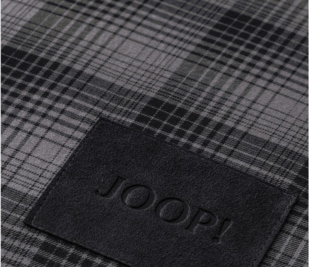 Pościel flanelowa JOOP! Soft Checks 45000-09 Anthrazite