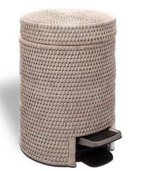 DECOR WALTHER BASKET TE kosz na śmieci z pedałem rattan jasny