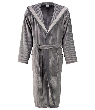 Szlafrok męski z kapturem Cawö 5841-37 Stein 48-58
