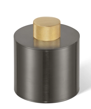 DECOR WALTHER CLUB BMD 2 pojemnik z przykrywką ciemny metal/złoty mat