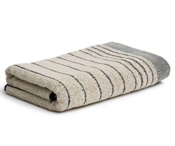 Möve ręcznik Eden Querstreifen 081 natur/black