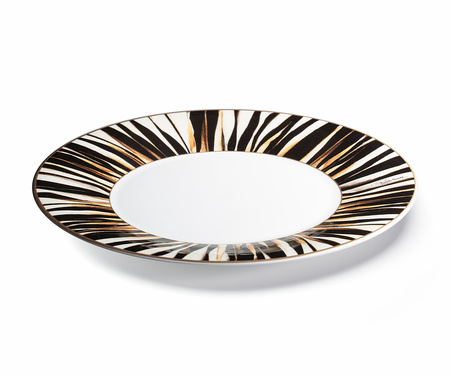 Talerz obiadowy Roberto Cavalli Ray of Gold, zestaw 6 szt.