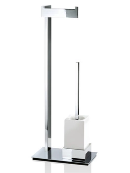 DECOR WALTHER BRICK BK SBK stojak na papier i szczotkę WC chrom/nikiel satynowany