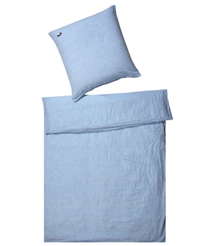 Pościel dziecięca lniana Elegante Breezy 9001-2 blau
