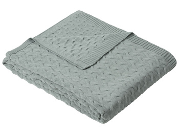 Koc dzianinowy Ibena Somero 1580-600 150x200 dymny niebieski