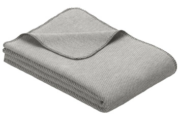 Koc dziecięcy z wełną Ibena Auckland 2270-800 70x100 szary