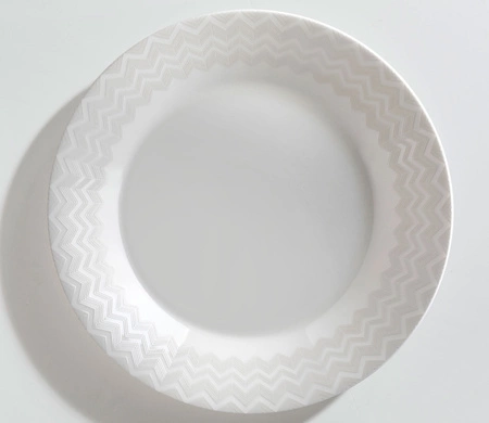Talerz do zupy Missoni Zig Zag White, zestaw 6 szt.