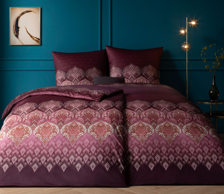 Pościel jersey Estella Sophia 6347-670 aubergine