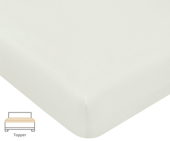 Prześcieradło na topper Formesse Bella Donna Jersey La Piccola 114 Off-White