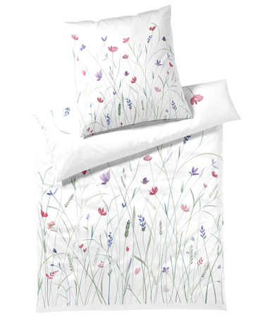 Pościel satyna bawełniana Elegante Highlife 24556-0 White