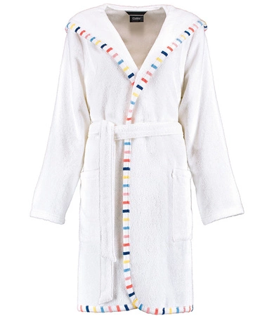 Szlafrok damski z kapturem Cawö 3345-662 White 34-46