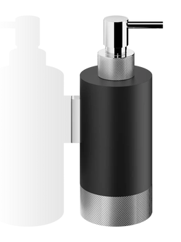 DECOR WALTHER CLUB WSP 1 dozownik mydła naścienny czarny / chrom