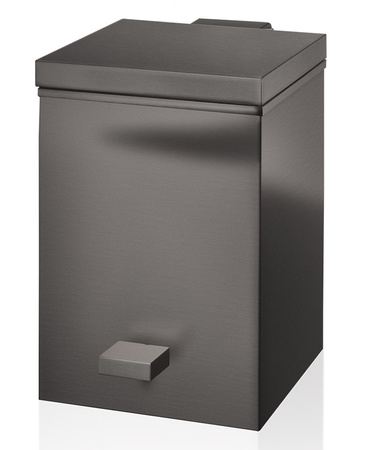 Kosz z pedałem Decor Walther TE 75 SOFT CLOSE ciemny metal / mat