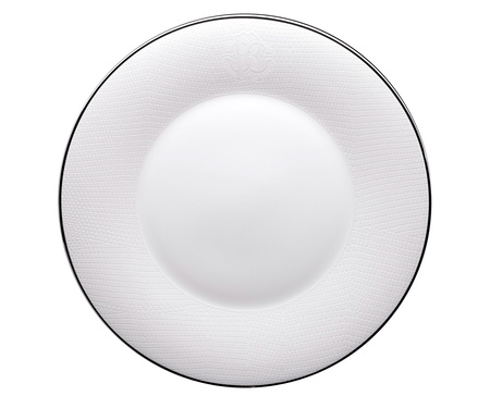 Talerz obiadowy Roberto Cavalli Lizzard Platin, zestaw 6 szt.