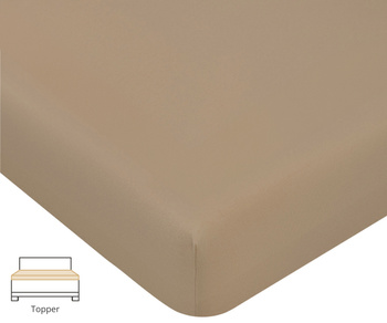 Prześcieradło na topper Formesse Bella Donna Jersey La Piccola 122 Gałka Muszkatołowa