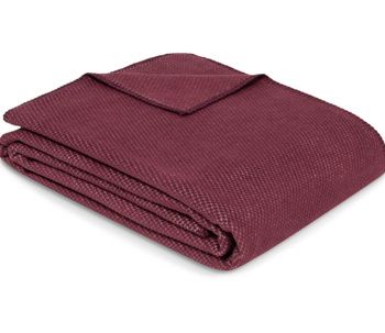 Koc bawełniany Ibena Charlotte 2650-500 140x200 fioletowy