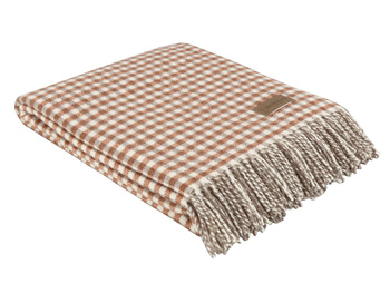 Koc wełniany Eskimo Switzerland Maloja H43A6-750 130x180 Terracotta