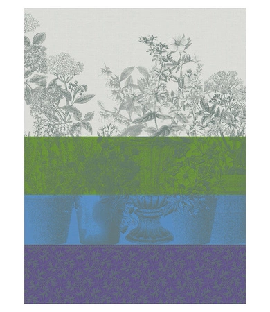 Ściereczka kuchenna Le Jacquard Français Floraison Rayé Lilas